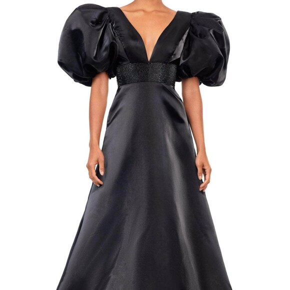 Ashley Lauren Dresses & Skirts - NWT Ashley Lauren 11378 Satin Formal Gown Black Size 16